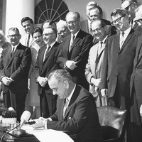 LBJ Signs Wilderness Act, Sep. 3, 1964