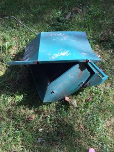 Mangled bird feeder