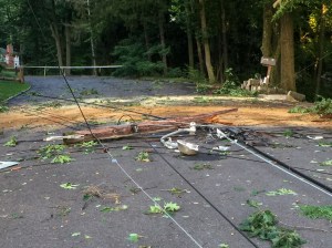 Morris Twp. NJ, the day after the storm of July 14, 2016 (iPhone photo by Jonathan Klizas)